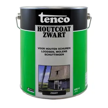 Afbeelding Tenco houtcoat zwart