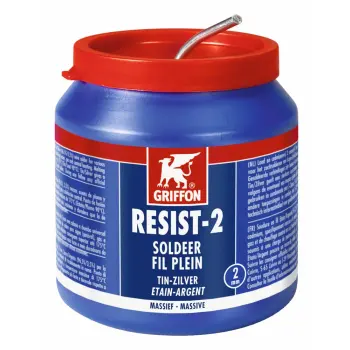 1236290 Griffon Resist-2® Solder Wire Tin/Silver 97/3 Solid Ø 2.0 mm Container 500 g NL/FR