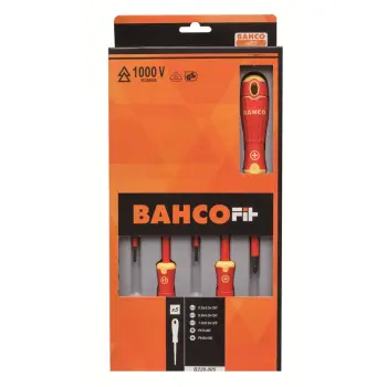 Afbeelding BAHCO geisoleerde schroevendraaier set 5 delig slot/ph B220.005