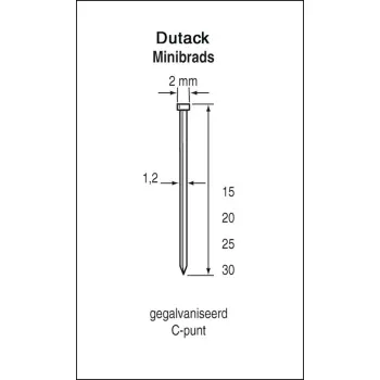 Afbeelding Dutack Fasteners minibrad skn12