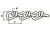 Lijntekening DX viktorketting DIN 5686