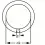 Lijntekening DX gelaste ronde ring