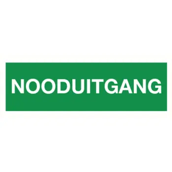 Afbeelding Pikt-o-norm pictogram nooduitgang tekst