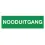 Afbeelding Pikt-o-norm pictogram nooduitgang tekst