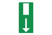 Afbeelding Pikt-o-norm pictogram nooduitgang verticaal