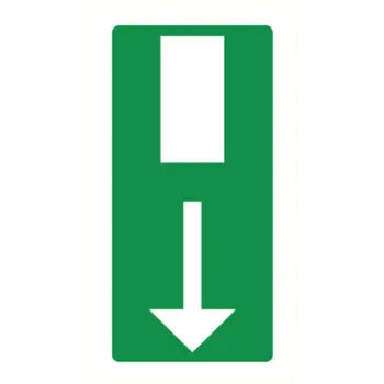Afbeelding Pikt-o-norm pictogram nooduitgang verticaal