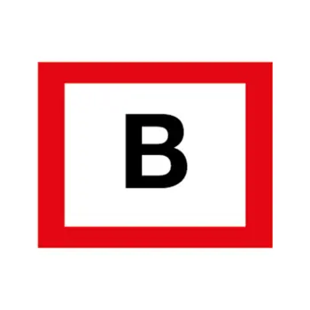 Afbeelding Pikt-o-norm tekstbord b bord aansluitpunt droge stijgleiding