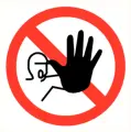 Afbeelding Pikt-o-norm pictogram toegang verboden