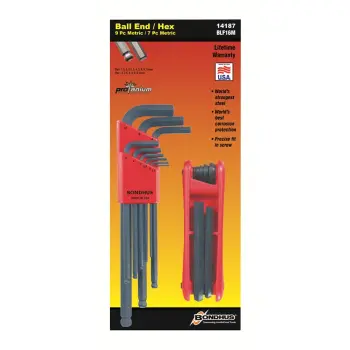 Afbeelding Bondhus stifsleutelset 2-pack, inbus(kogelkop) metrisch BLF16M