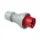 CEE stekker 125A 5p 400V 6h rood IP67 Power Twist
