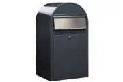 Bobi Grande RAL + i | RAL 7016 donkergrijs + RVS klep
