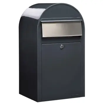 Bobi Grande RAL + i | RAL 7016 donkergrijs + RVS klep