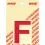 Pickup letter f 80mm rood