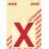 Pickup letter x 80mm rood
