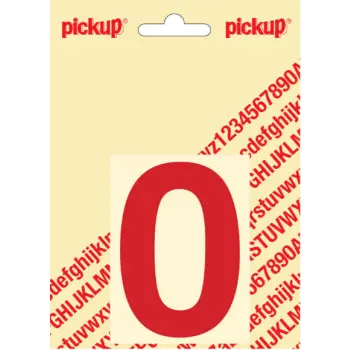 Pickup cyfer 0 80mm rood