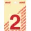 Pickup cyfer 2 80mm rood