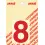 Pickup cyfer 8 80mm rood
