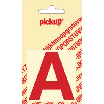 Pickup letter a 60mm rood
