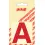 Pickup letter a 60mm rood