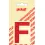 Pickup letter f 60mm rood