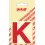 Pickup letter k rood
