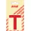 Pickup letter t 60mm rood