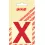 Pickup letter x 60mm rood
