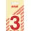 Pickup cyfer 3 60mm rood