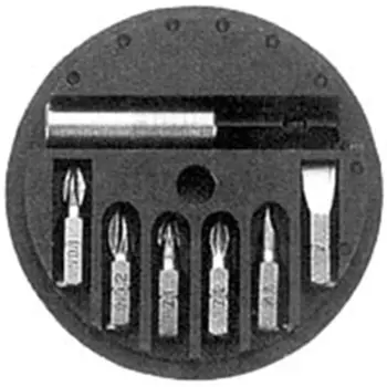 Afbeelding Elzet bitset 1/4'', 7-delig, magnetisch Economy