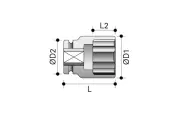 Rami slagmoerdop            3/4"x50