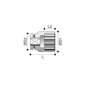 Rami slagmoerdop 3/4"x50