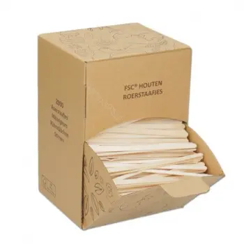 Natureko houten roerstaafjes smal 11cm