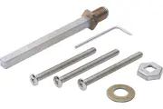 Afbeelding HOPPE montageset voor vh garnituren knop/kruk snelstift MONTAGESET GRT SST