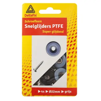 Afbeelding Deltafix teflon glijders + schroef