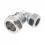 Vernikkelde knel koppeling  10x10mm