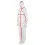 3M Beschermende overall 4565, wit + rood, 3XL