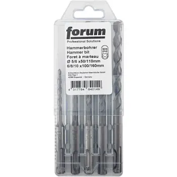 Afbeelding FORUM sds-plus hamerboorset, 2 snijkanten, 5 stuks