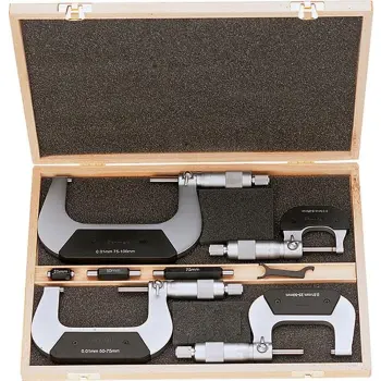Buitenschroefmaten set, 4-delig, 0-100 mm