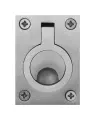 Afbeelding GPF bouwbeslag luikring, rvs geborsteld 0704.09