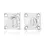 Afbeelding GPF bouwbeslag toiletgarnituur, rvs gepolijst 0903.49