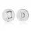 Afbeelding GPF bouwbeslag toiletgarnituur, rvs gepolijst 0910.40