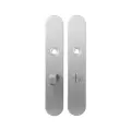 Afbeelding GPF bouwbeslag schild, rvs geborsteld 1100.20 WC57/5 normaal