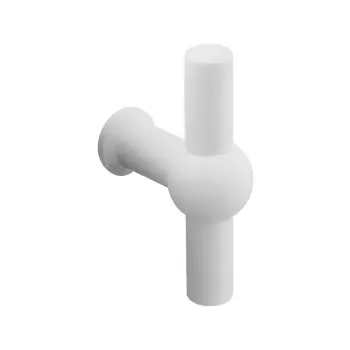 Afbeelding GPF bouwbeslag meubelknop, wit 8510.45