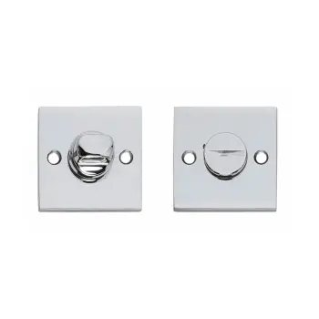 Rozet vierkant met toilet-/badkamersluiting chroom 0016.318460