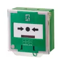 Afbeelding Alarmdrukknop PRO groen, LED, 3-polig, inclusief afdekraam