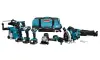 Afbeelding Makita 18 v combiset voor (slag)schroeven, (klop)boren, slijpen, zagen en monteren en met multitool DLX8026TW1