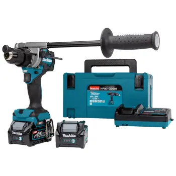 Afbeelding Makita 40 v max klopboor-/schroefmachine HP001GD201
