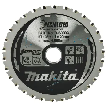 Afbeelding Makita zaagb ffcut 136x20x1,1 30t 0g B-69303