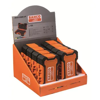 Afbeelding BAHCO bitset 1/4", voor gleuf, phillips, pozidriv, zeskant, torx®-tamperschroeven - 100-delig