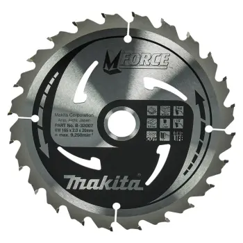 Afbeelding Makita zaagb mforce 165x20x2,0 24t15g B-32007